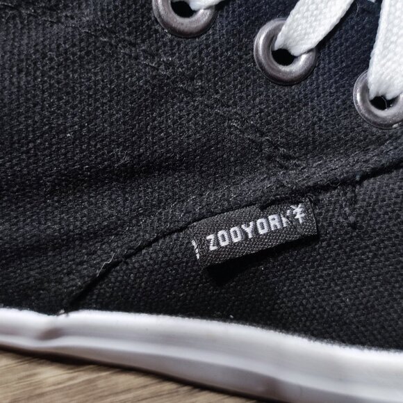 Zoo York Canvas Low Top Skater Sneaker Men's Youth Size 6 Black Athletic Shoes - Picture 8 of 10